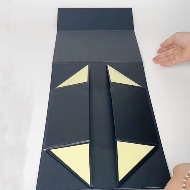 Big Custom Black Folding Paper Promotion Printing Gift Box