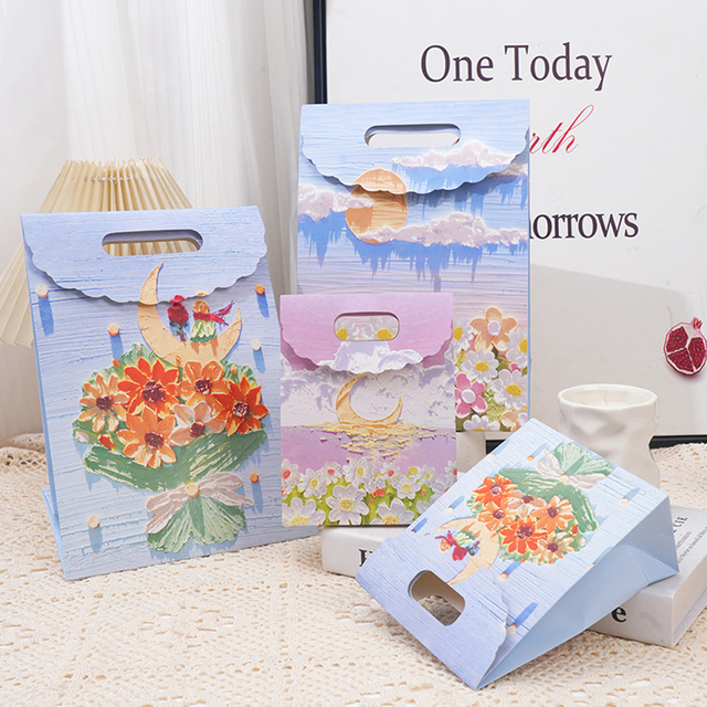 Customized Recycle Eco-Friendly Paper Shopping Bags with High Quality Designed as Requested