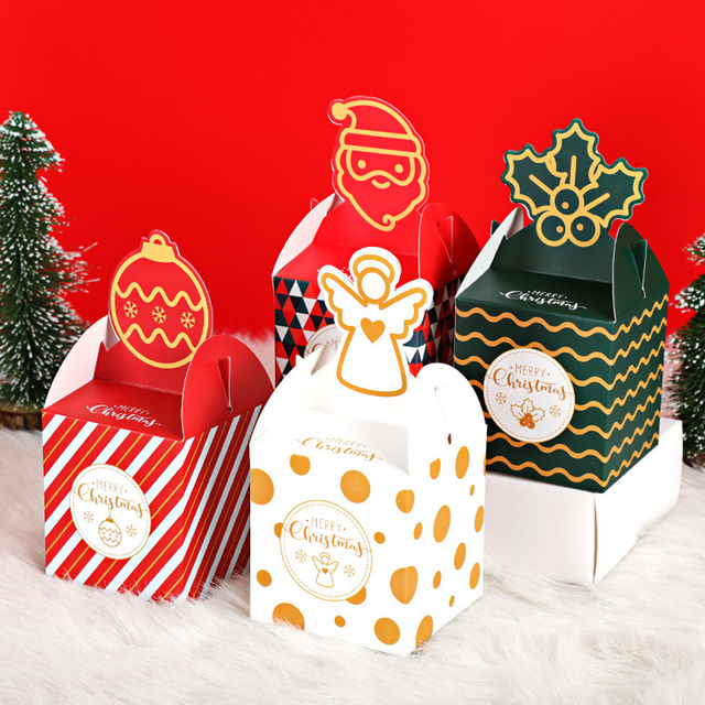 Customize Shape Paper Packaging Box with Handle for Christmas Gift