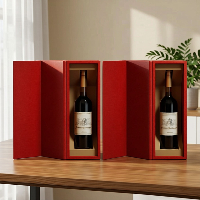 High Quality Recycled Creative Custom Paper Printing Wine Box with Printing Service