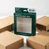 Stylish Square Paper Box with Clear PVC Window for Gifts