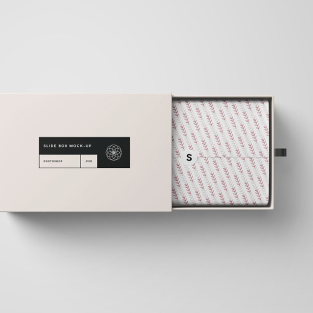 Eco Friendly Craft Paper Glasses Gift Packing Pen Drawer Boxes