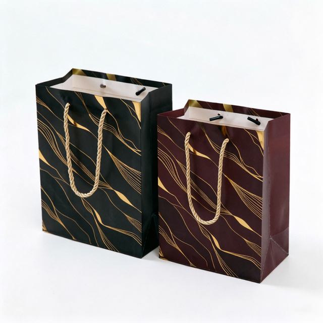 Eco-Friendly Middle Pack Art Paper Bags with Logo Printing