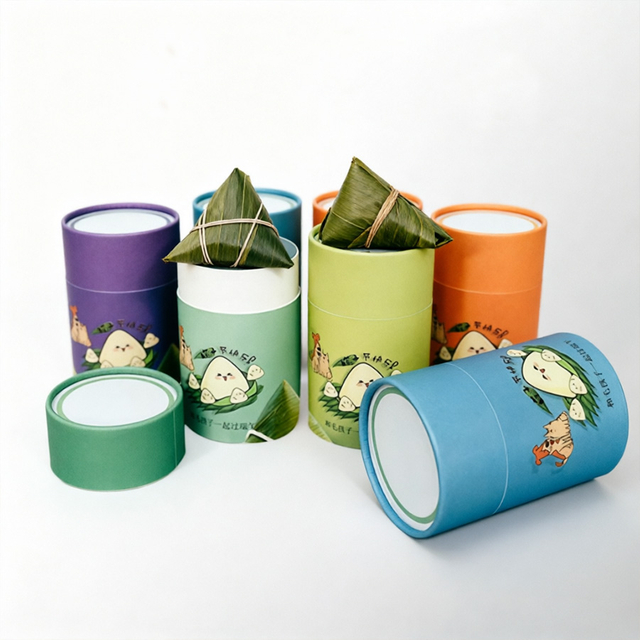 Premium Custom Round Hot Stamping Gift Packaging Box from China