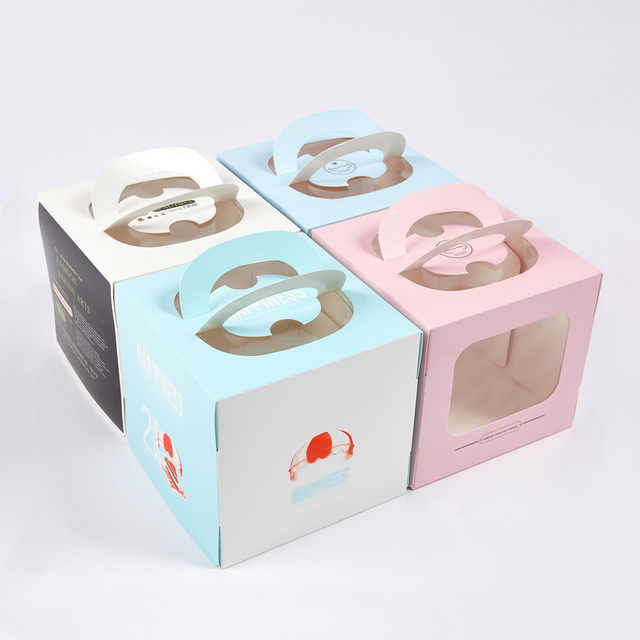Customized Corrugated Paper Printing Color Cake Packaging Box