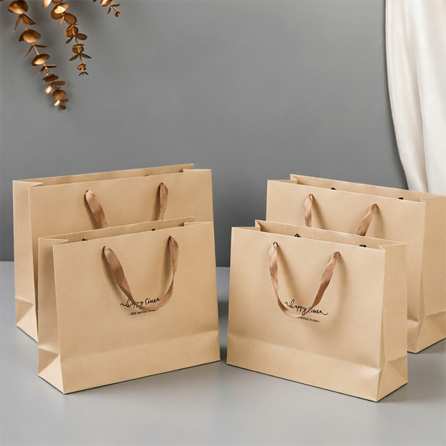Custom Printed Paper Hand Bags for Stylish Branding Solutions