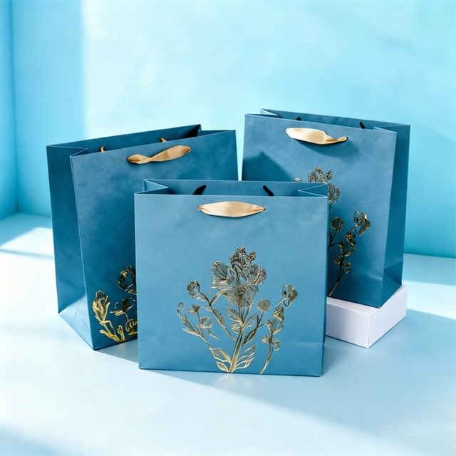 Customizable Paper Gift Bags with Logo for Branding Purposes