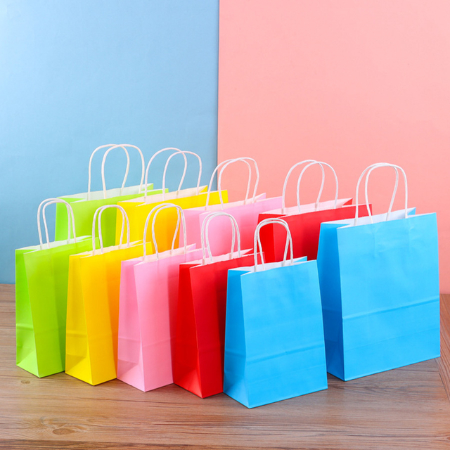 Reusable Custom Printed Paper Bags for Green Promotions