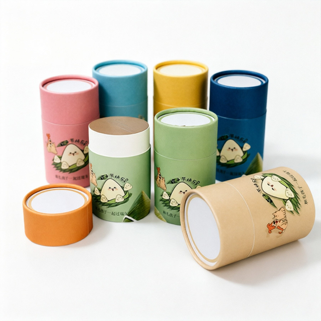 Premium Custom Round Hot Stamping Gift Packaging Box from China