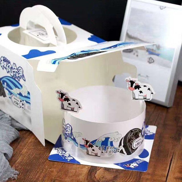 Customized Corrugated Paper Printing Color Cake Packaging Box