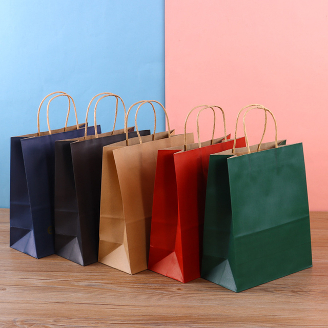 Reusable Custom Printed Paper Bags for Green Promotions