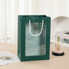 Stylish Custom Gift Bags Featuring PVC Window Design