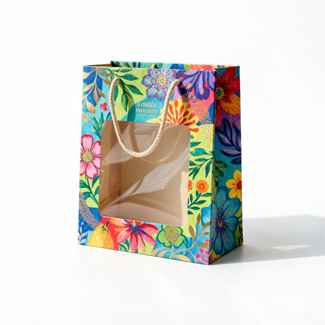 Elegant Customized Paper Bags for Handbag Packaging Needs