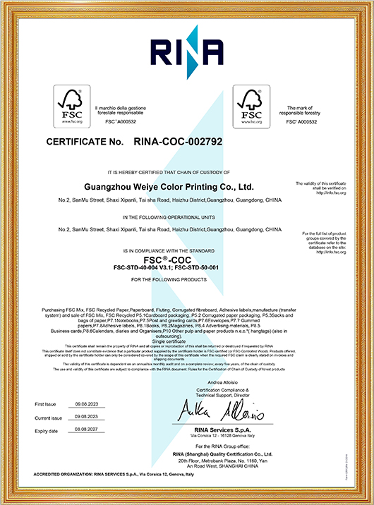 FSC Certificate