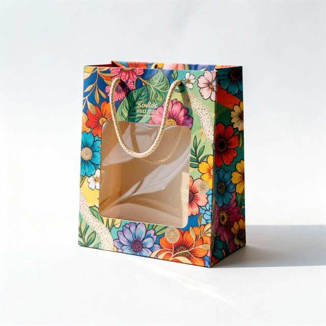 Elegant Customized Paper Bags for Handbag Packaging Needs