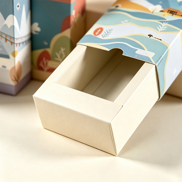 Sustainable Jewelry Packaging Box Featuring a Chic Drawer